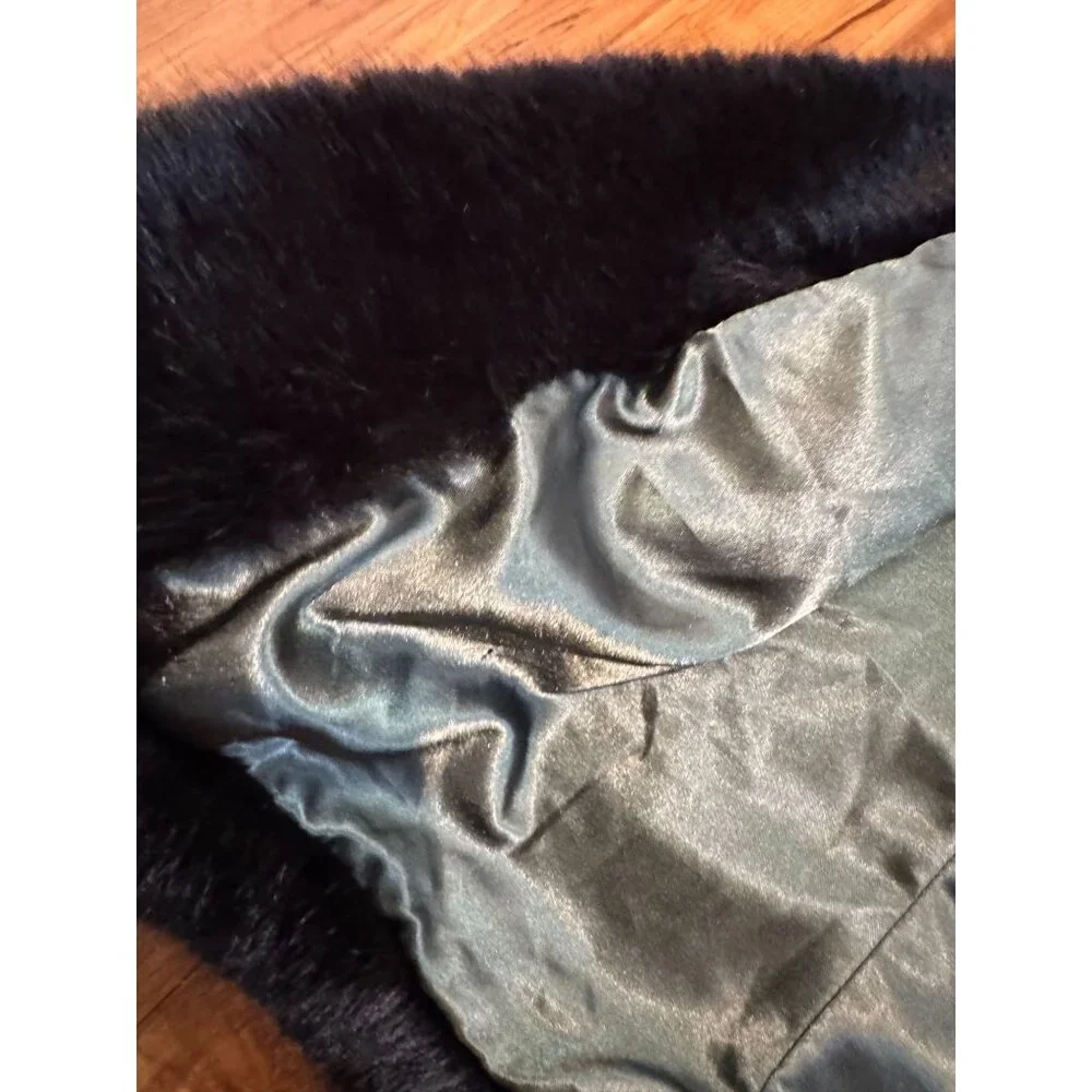 Molliolli Eco-Fur Colorblock Long Vest – Women’s Size Small (EUR‎ 36)